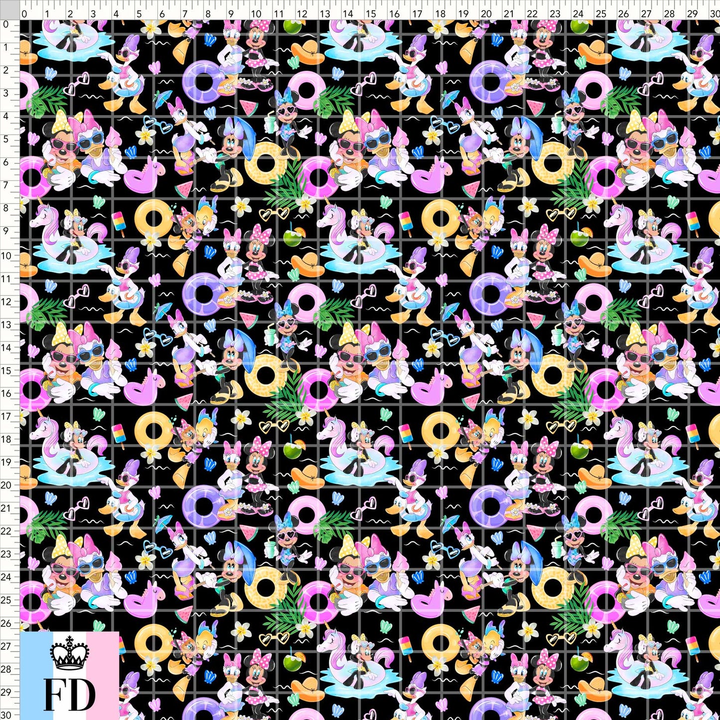 Besties Summer Fun - Black - MINI