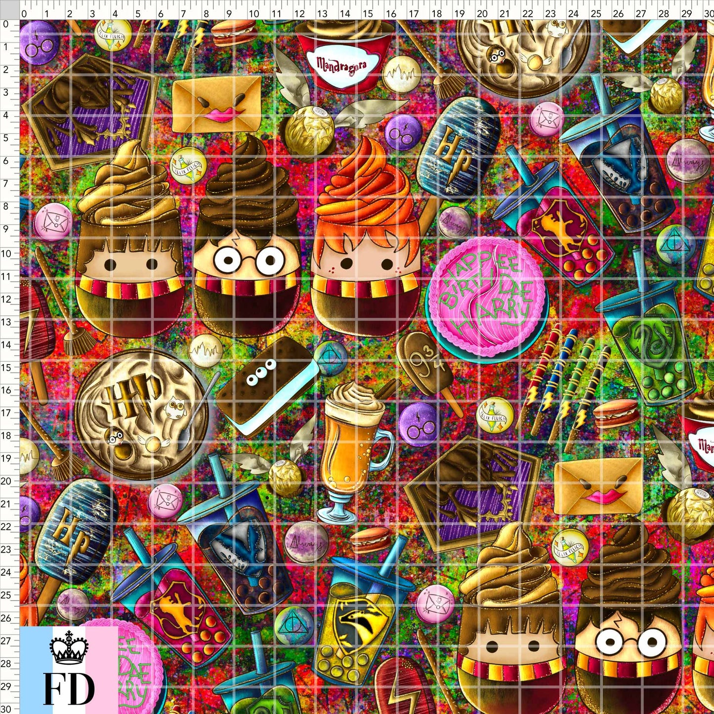 Potter Food Friends - Colorful - GRANDE