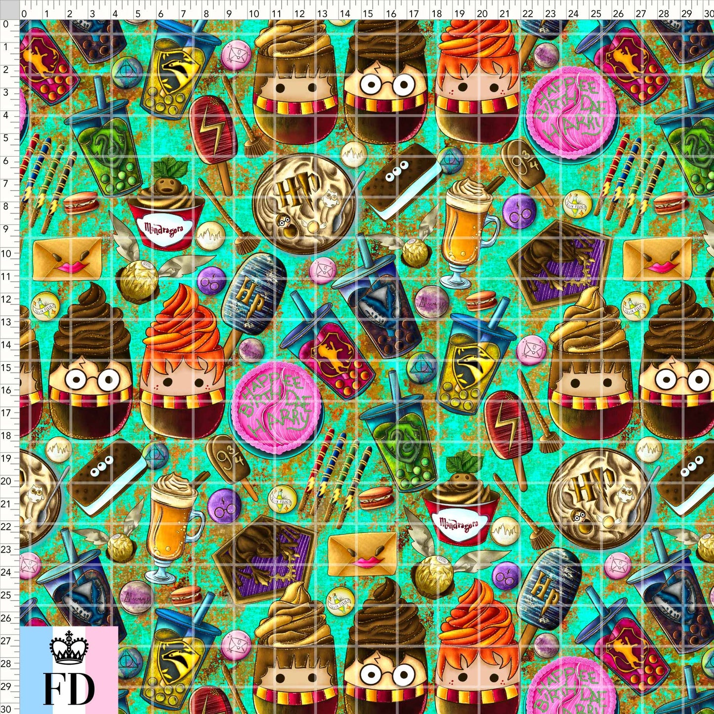 Potter Food Friends - Turquoise - MEDIANO