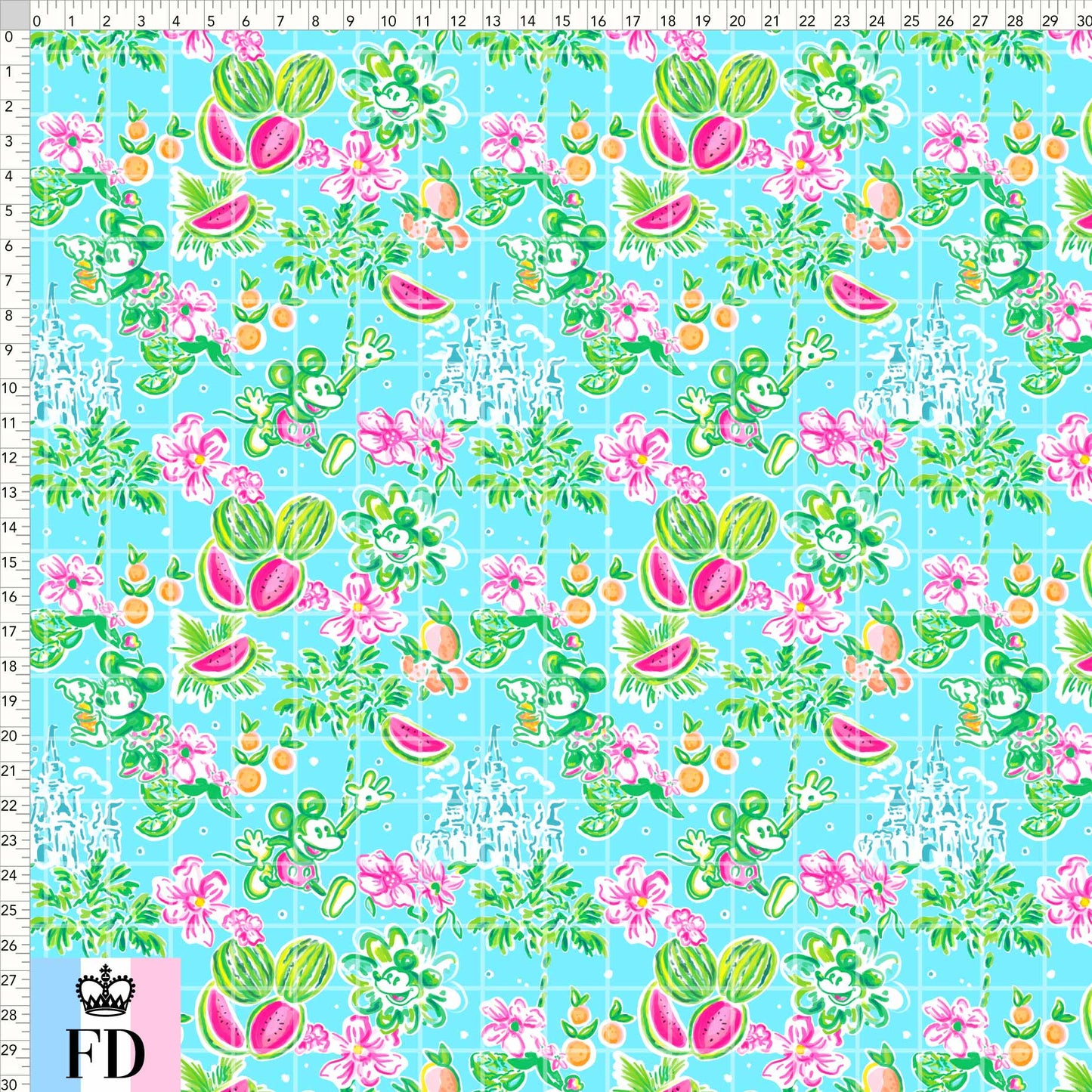 Summer Mice Watermelon LP Turquoise - MINI