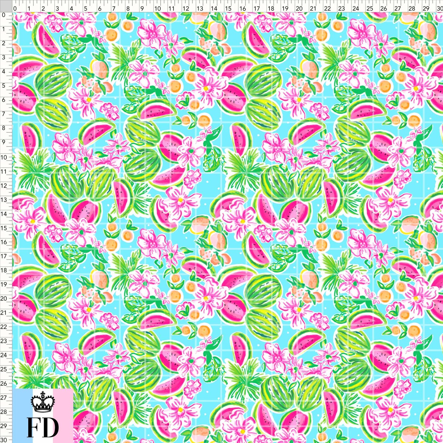 Summer Watermelon LP Coordinate Turquoise - PEQUEÑO