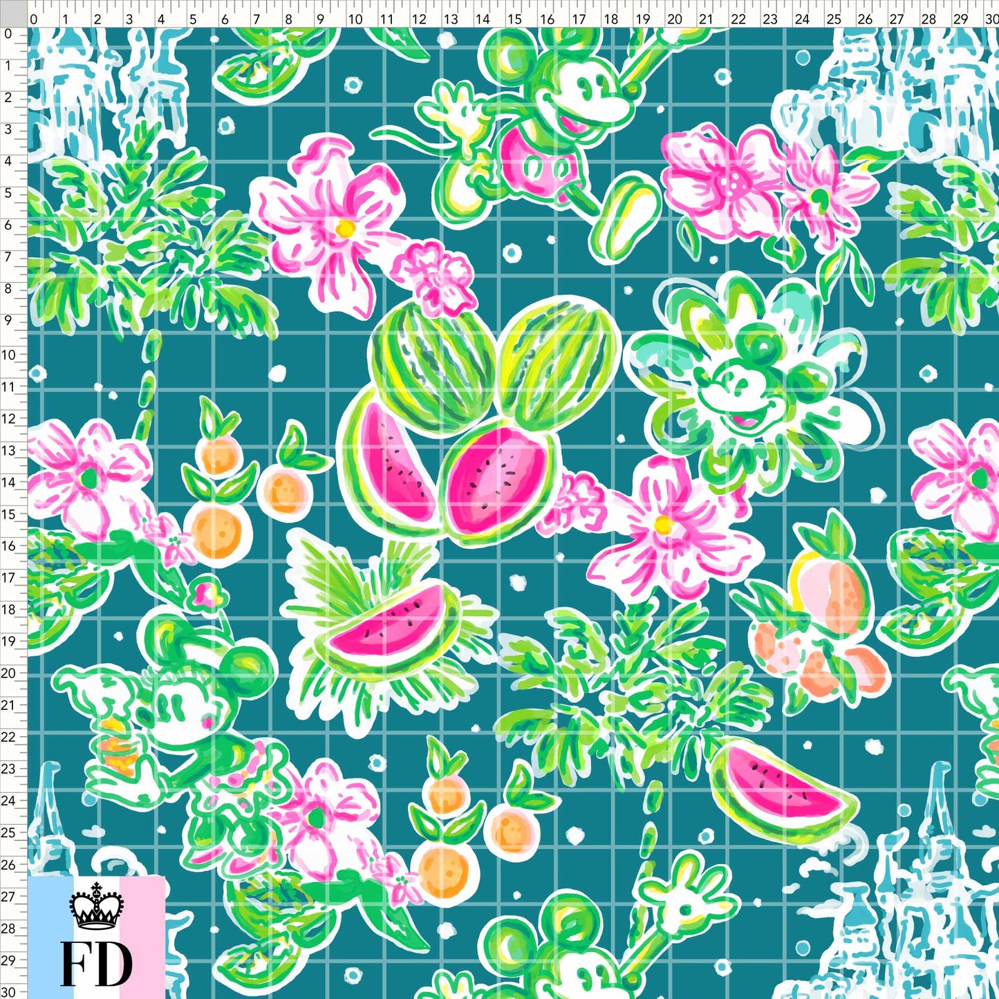 Summer Mice Watermelon LP Teal - GRANDE