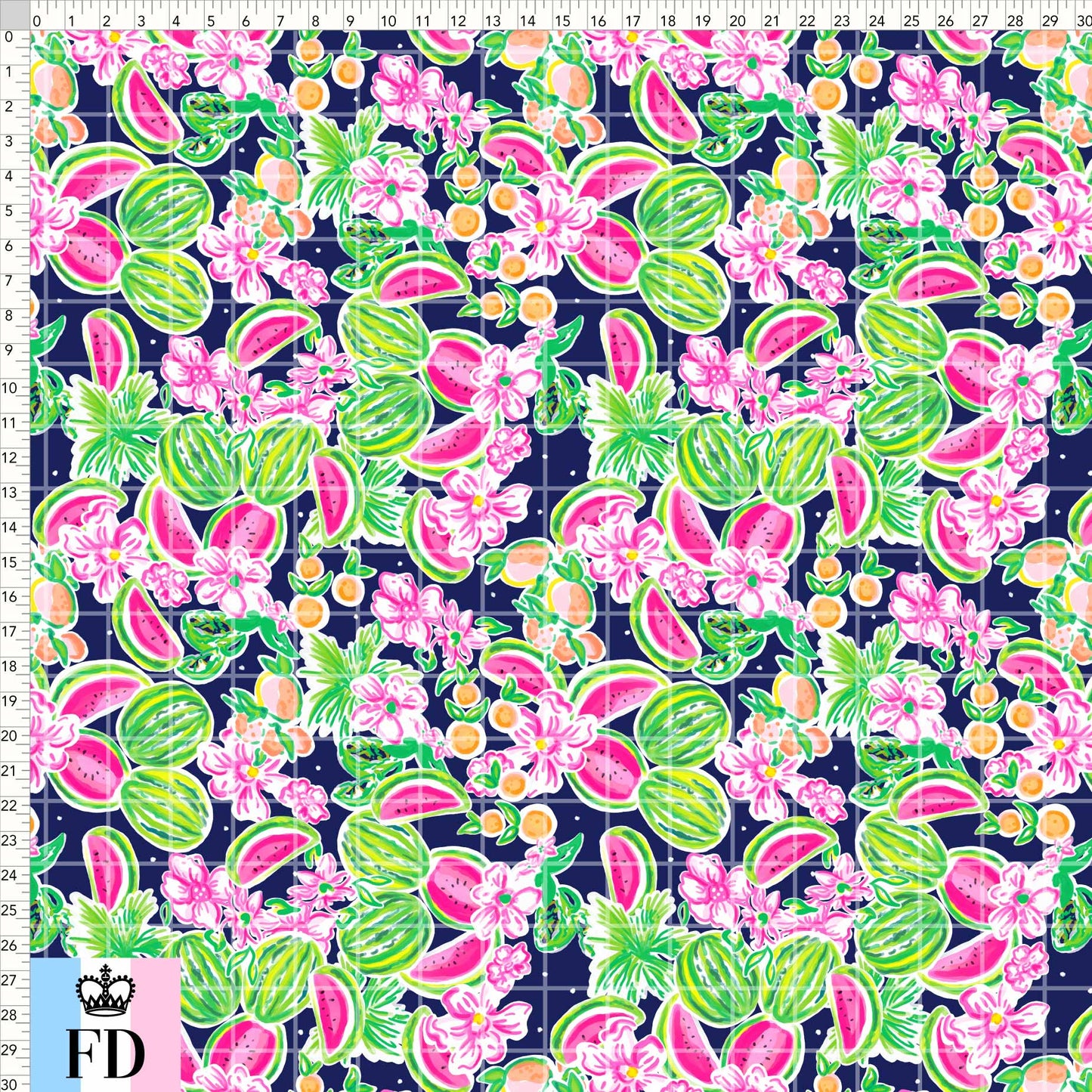 Summer Watermelon LP Coordinate Dark Blue - PEQUEÑO