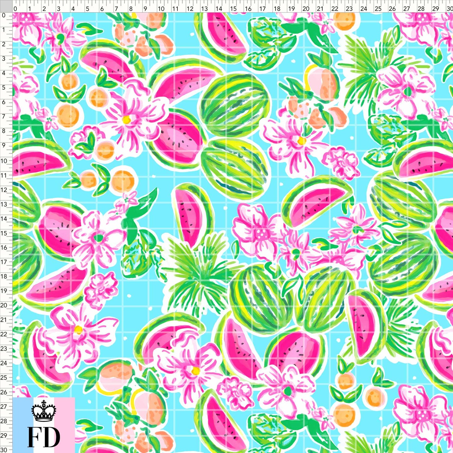 Summer Watermelon LP Coordinate Turquoise - GRANDE