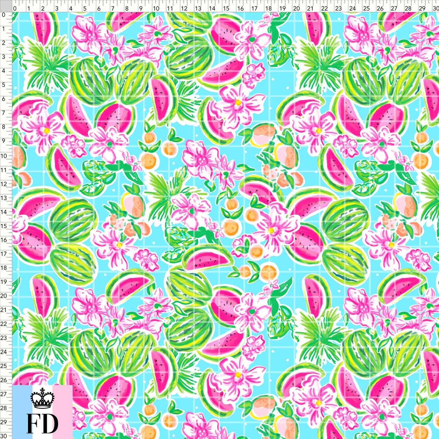 Summer Watermelon LP Coordinate Turquoise - MEDIANO