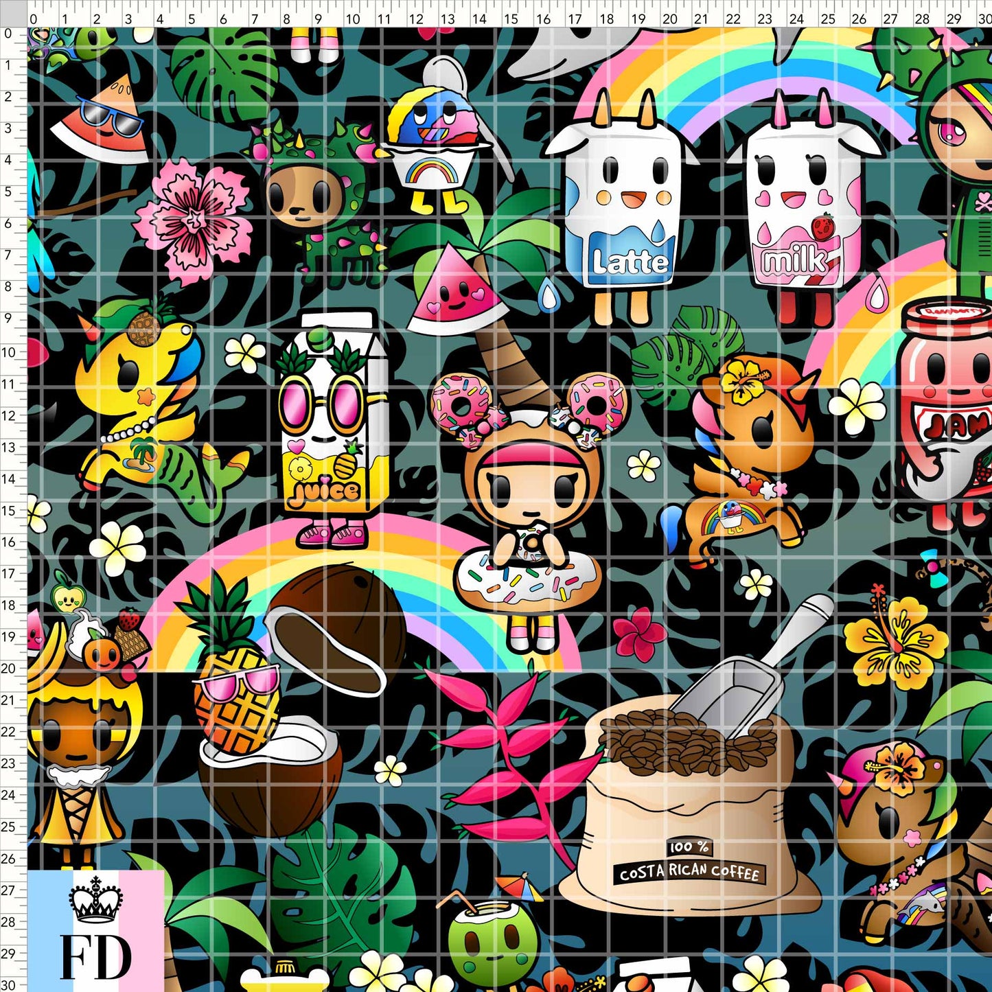 Toki Tropical Main - Black - GRANDE