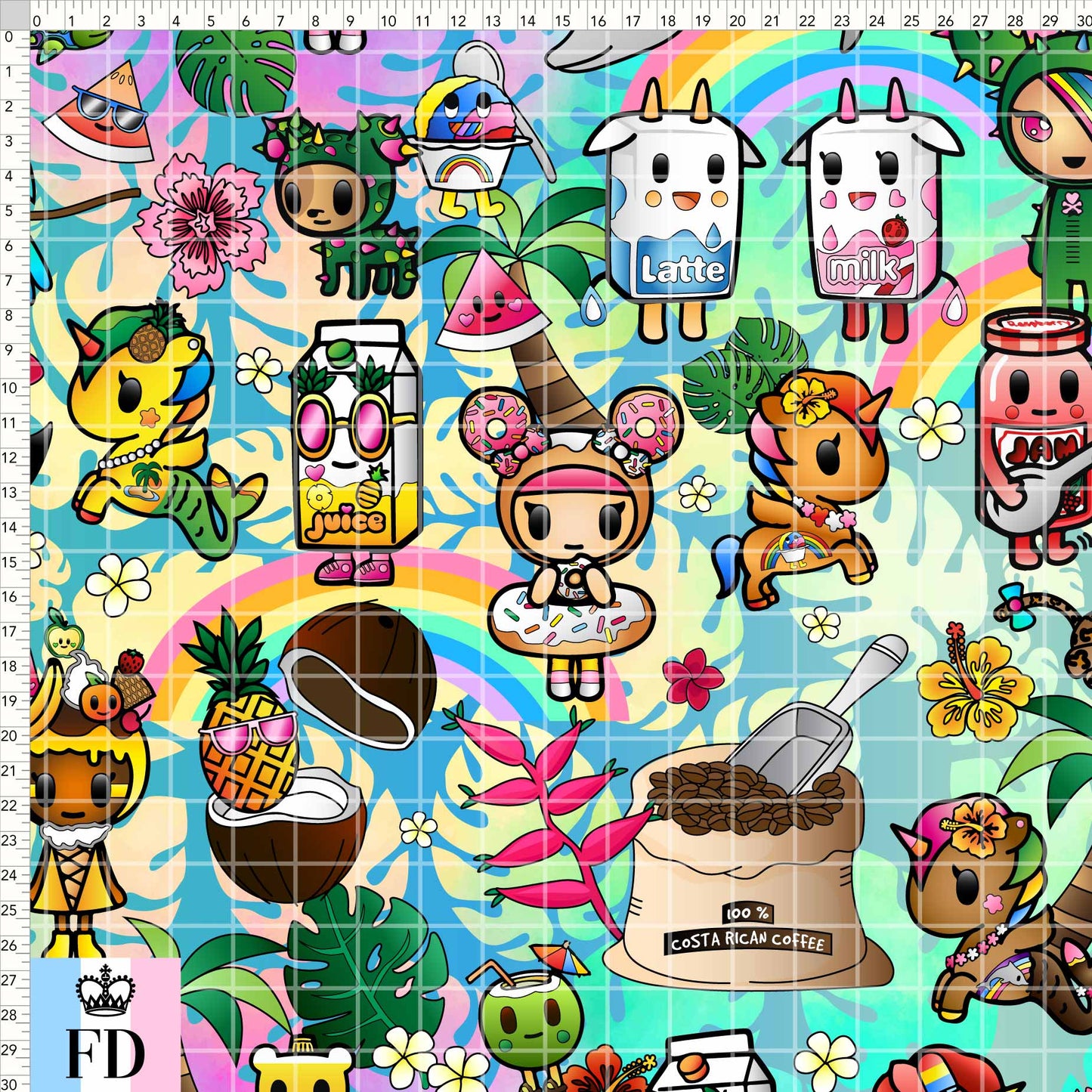 Toki Tropical Main - Colorful - GRANDE