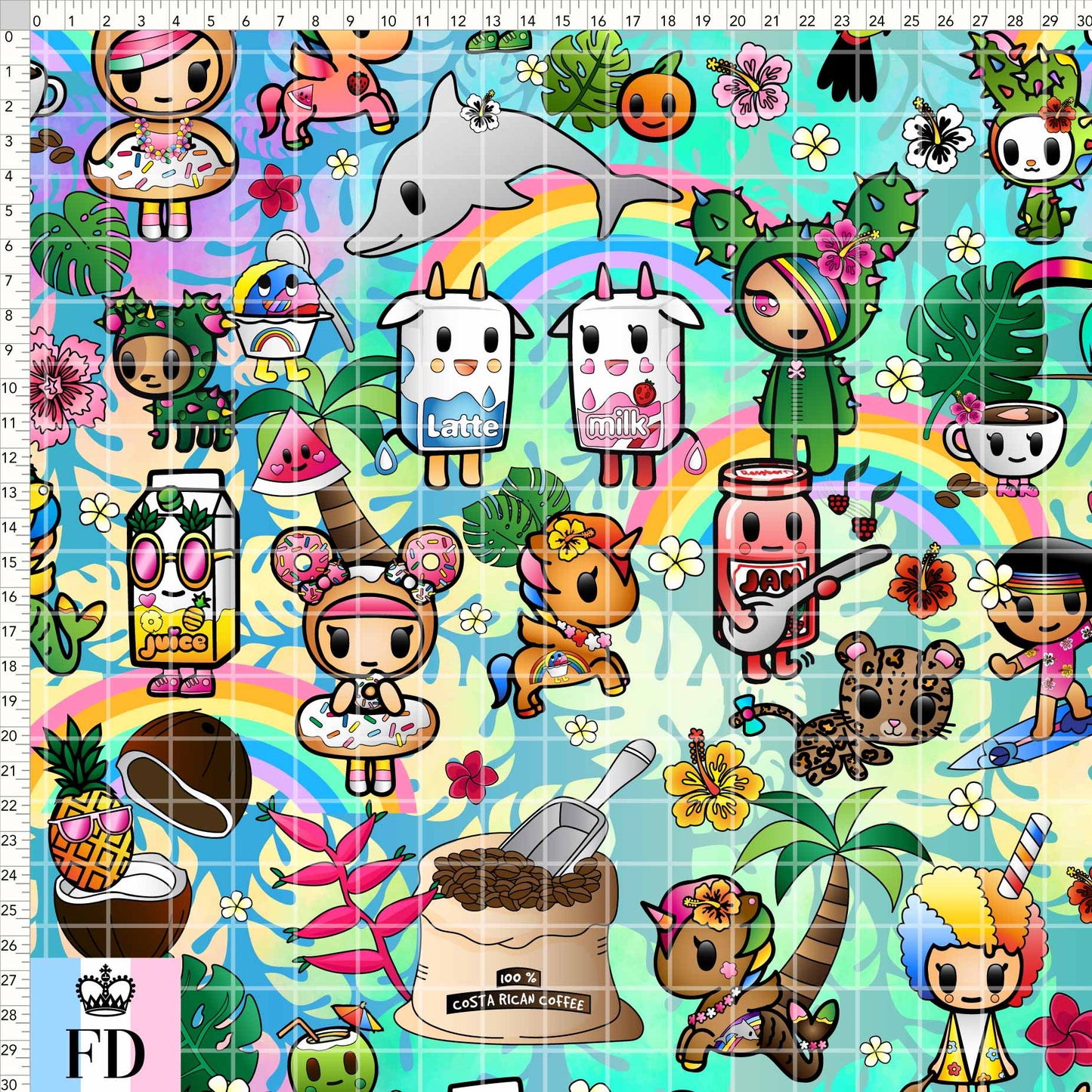 Toki Tropical Main - Colorful - MEDIANO