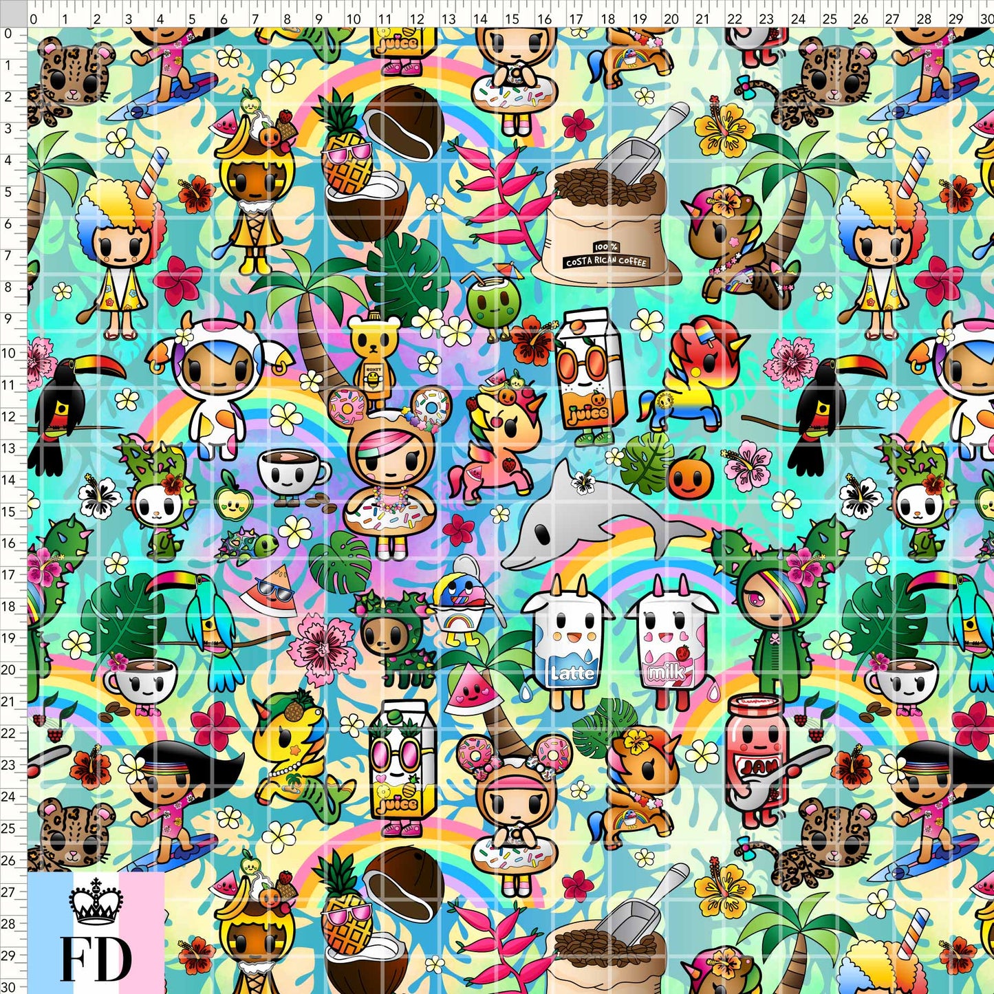 Toki Tropical Main - Colorful - MINI