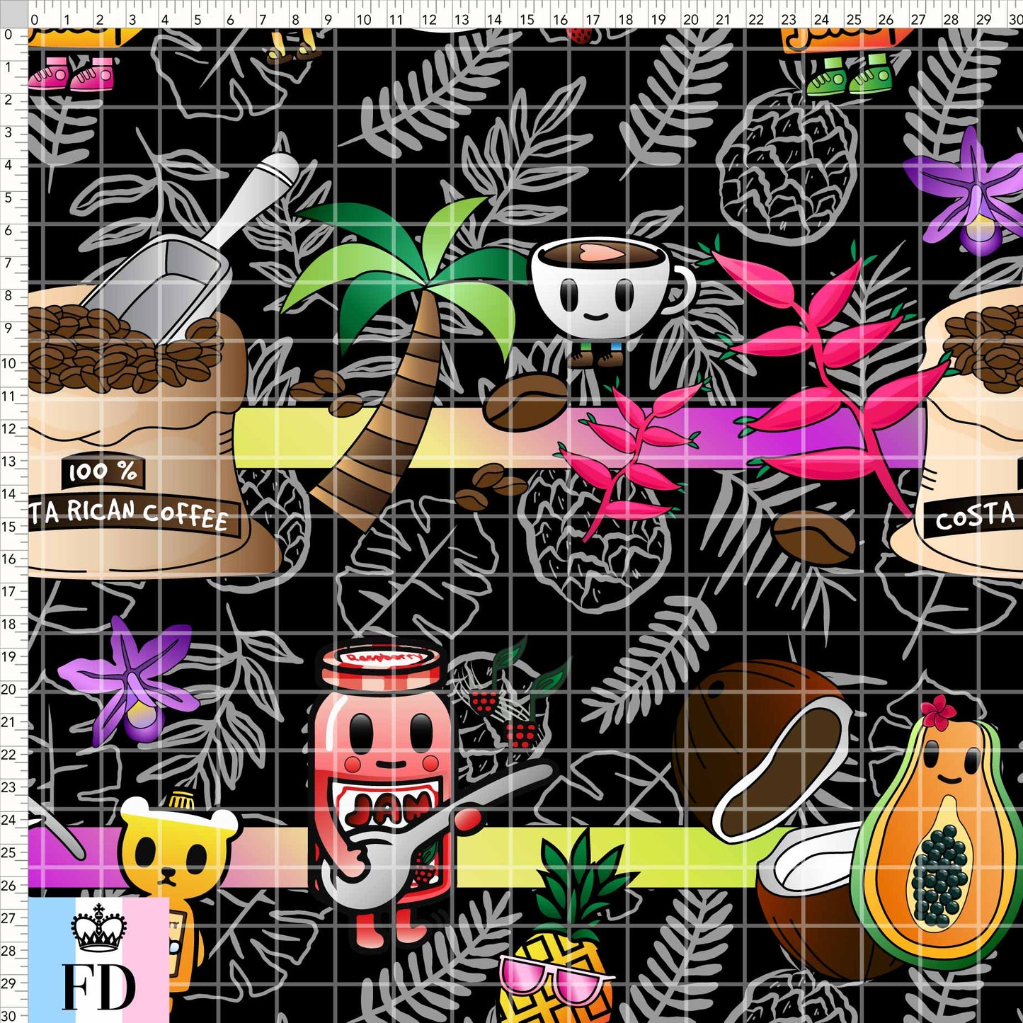 Toki Tropical Fruity - Black - GRANDE