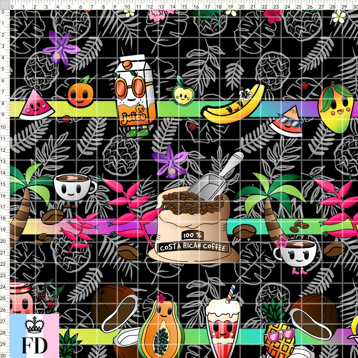 Toki Tropical Fruity - Black - MEDIANO