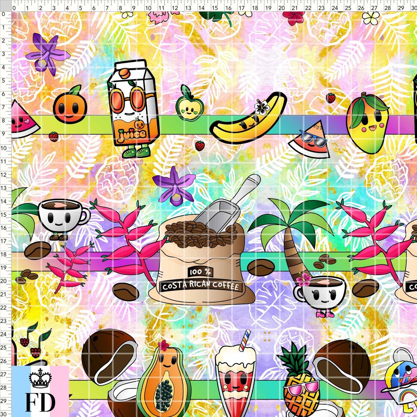 Toki Tropical Fruity - Colorful - MEDIANO