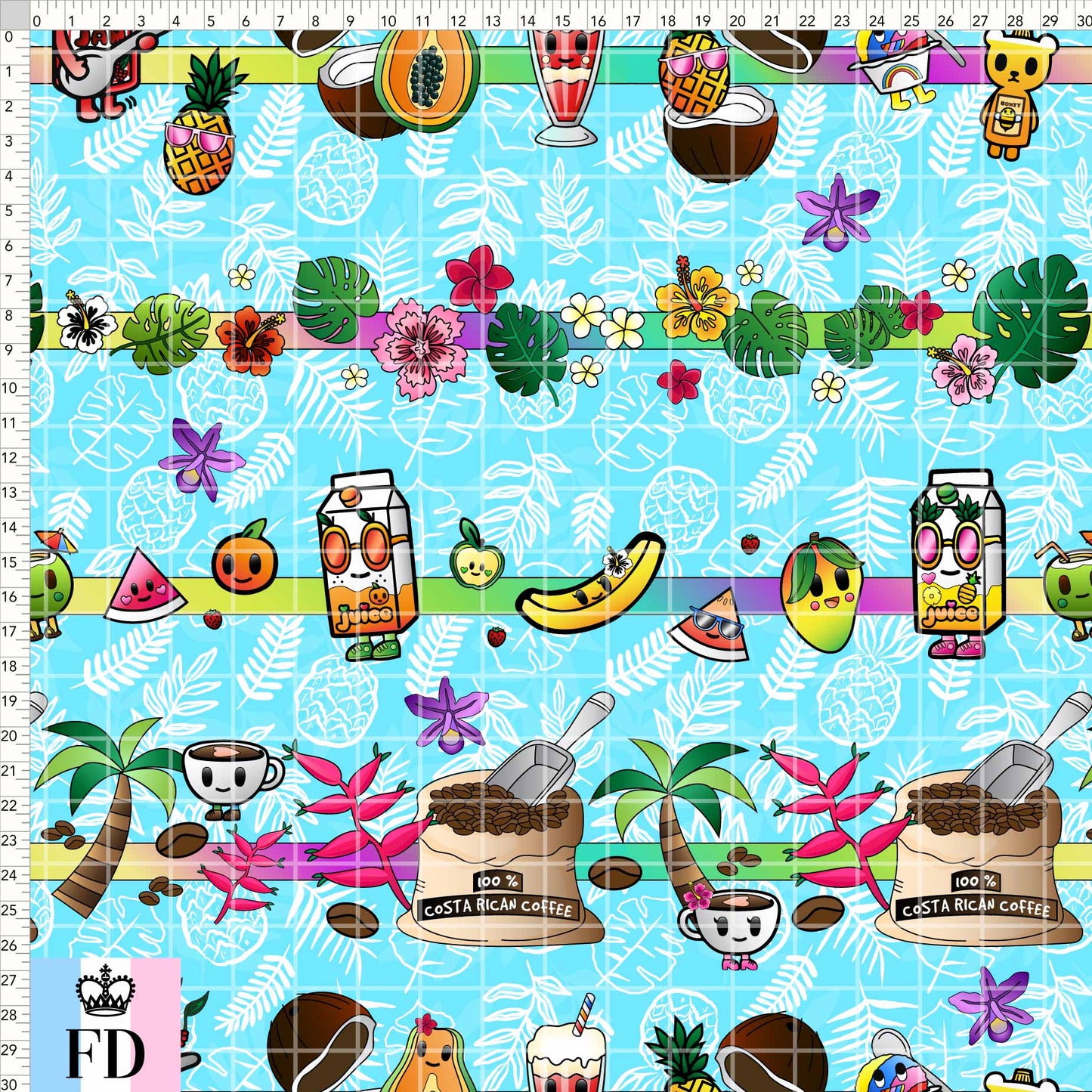 Toki Tropical Fruity - Turquoise - PEQUEÑO