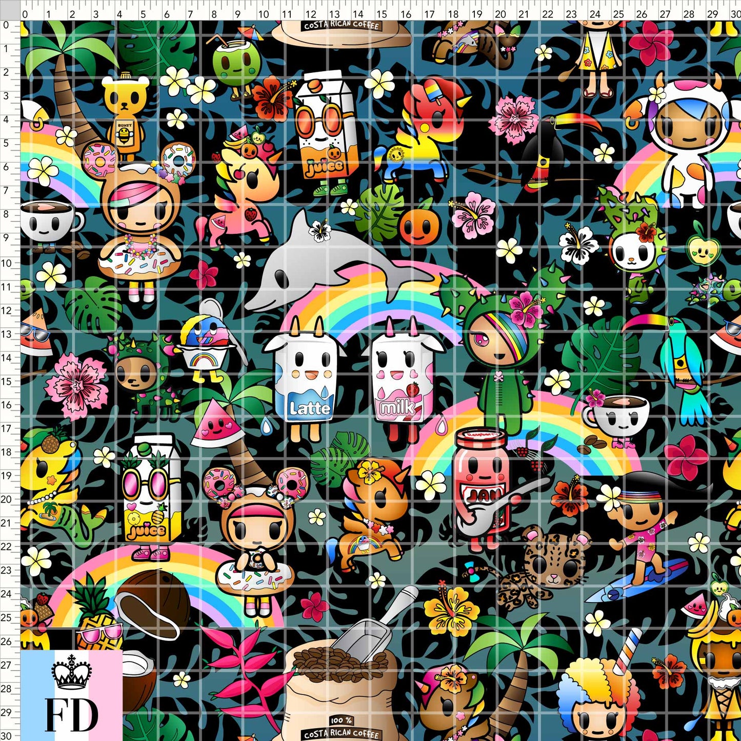 Toki Tropical Main - Black - PEQUEÑO