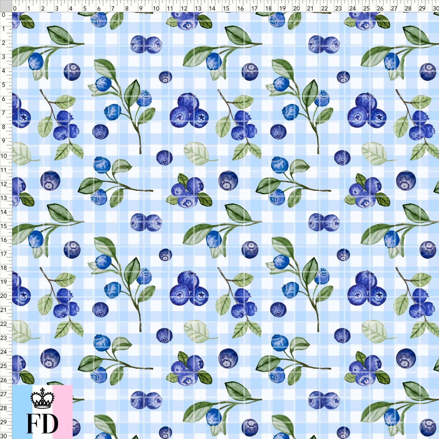 Blueberry Gingham - PEQUEÑO