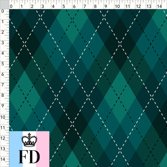 Green Argyle Tartan