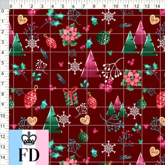 In Love Magic Christmas Background Wine