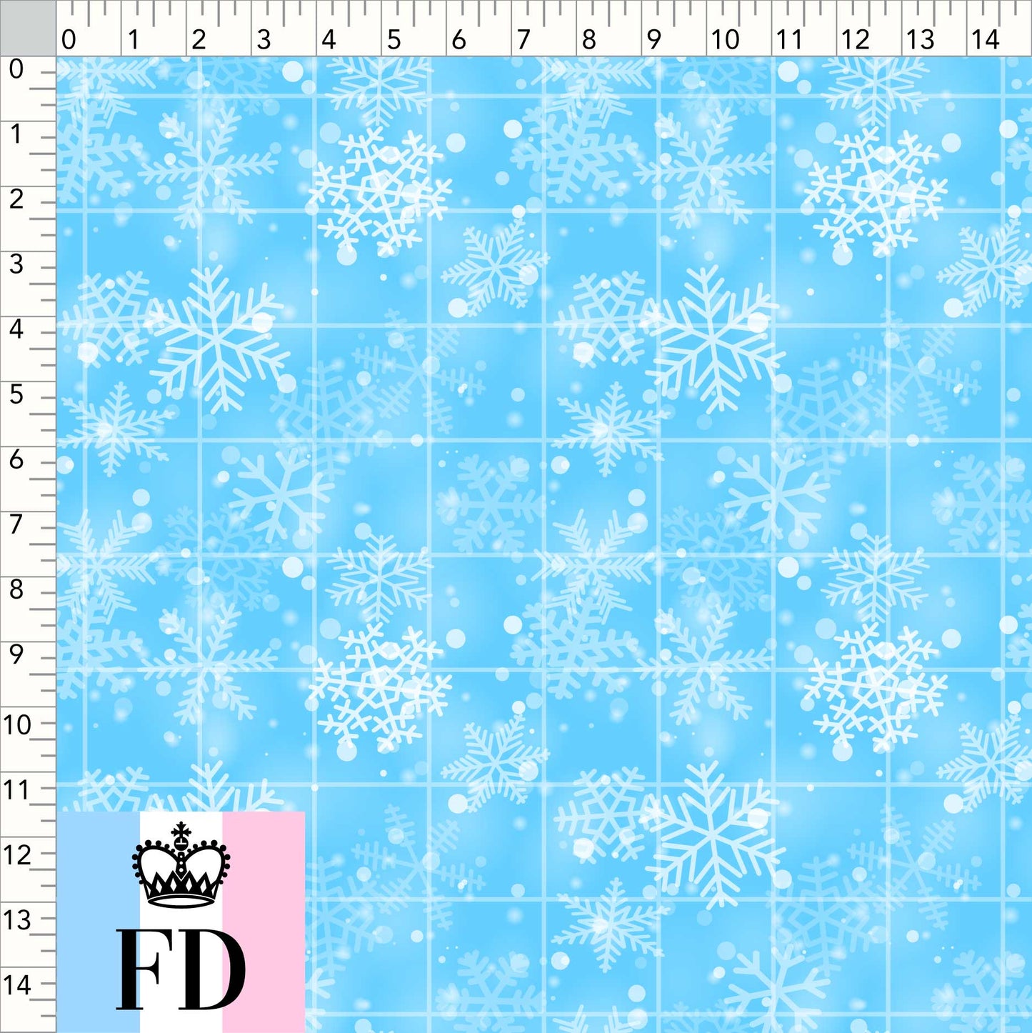 Light Blue Snowflakes