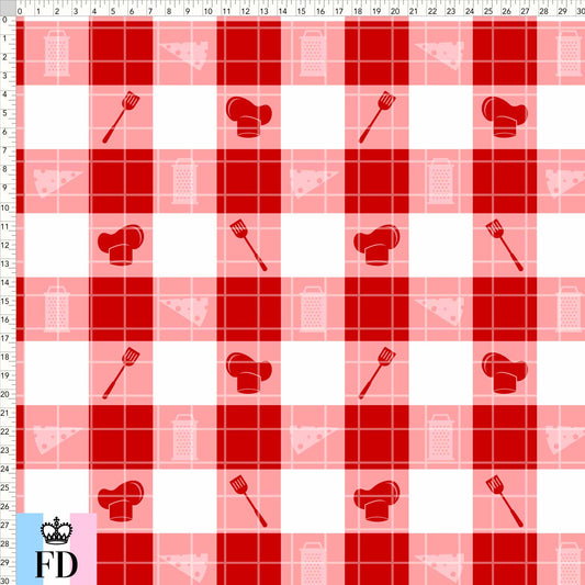 Little Chef Tablecloth - Red