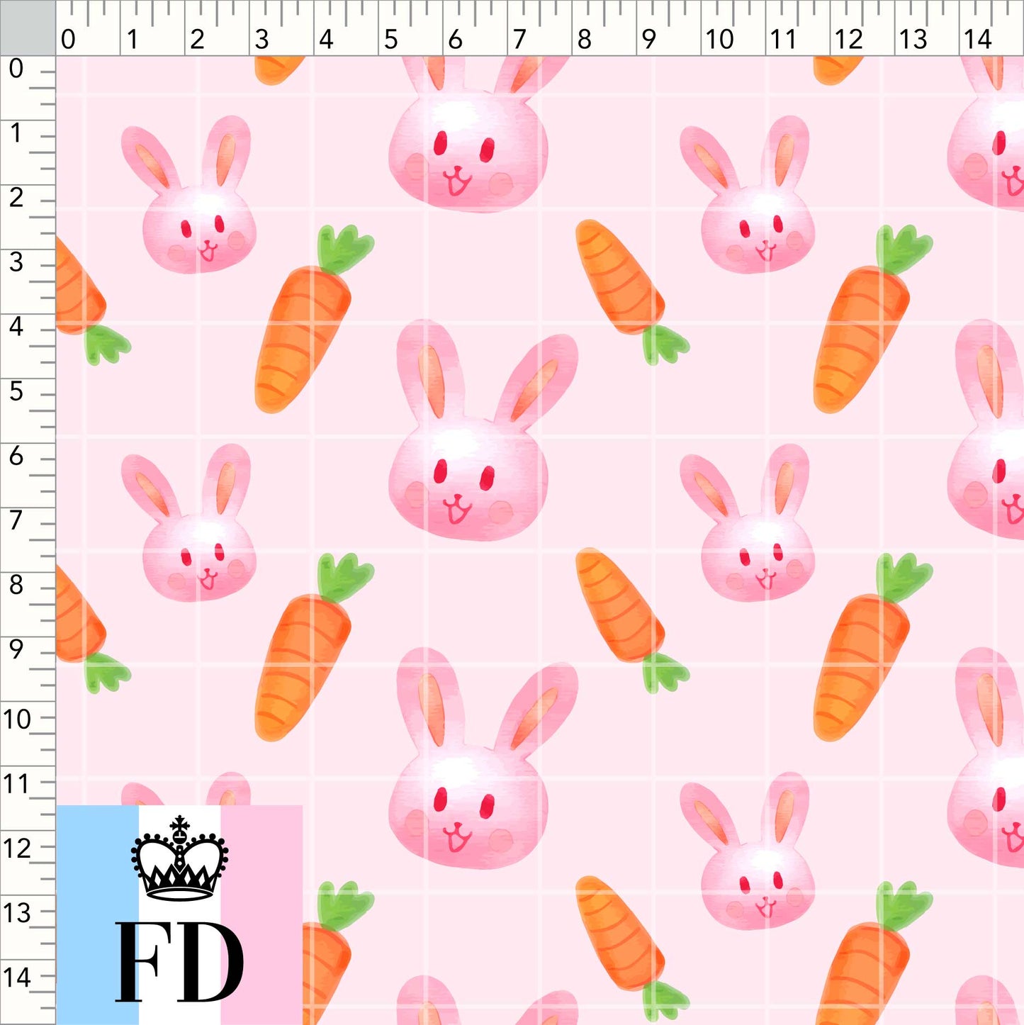 Nursery Carrot Pink Bunny