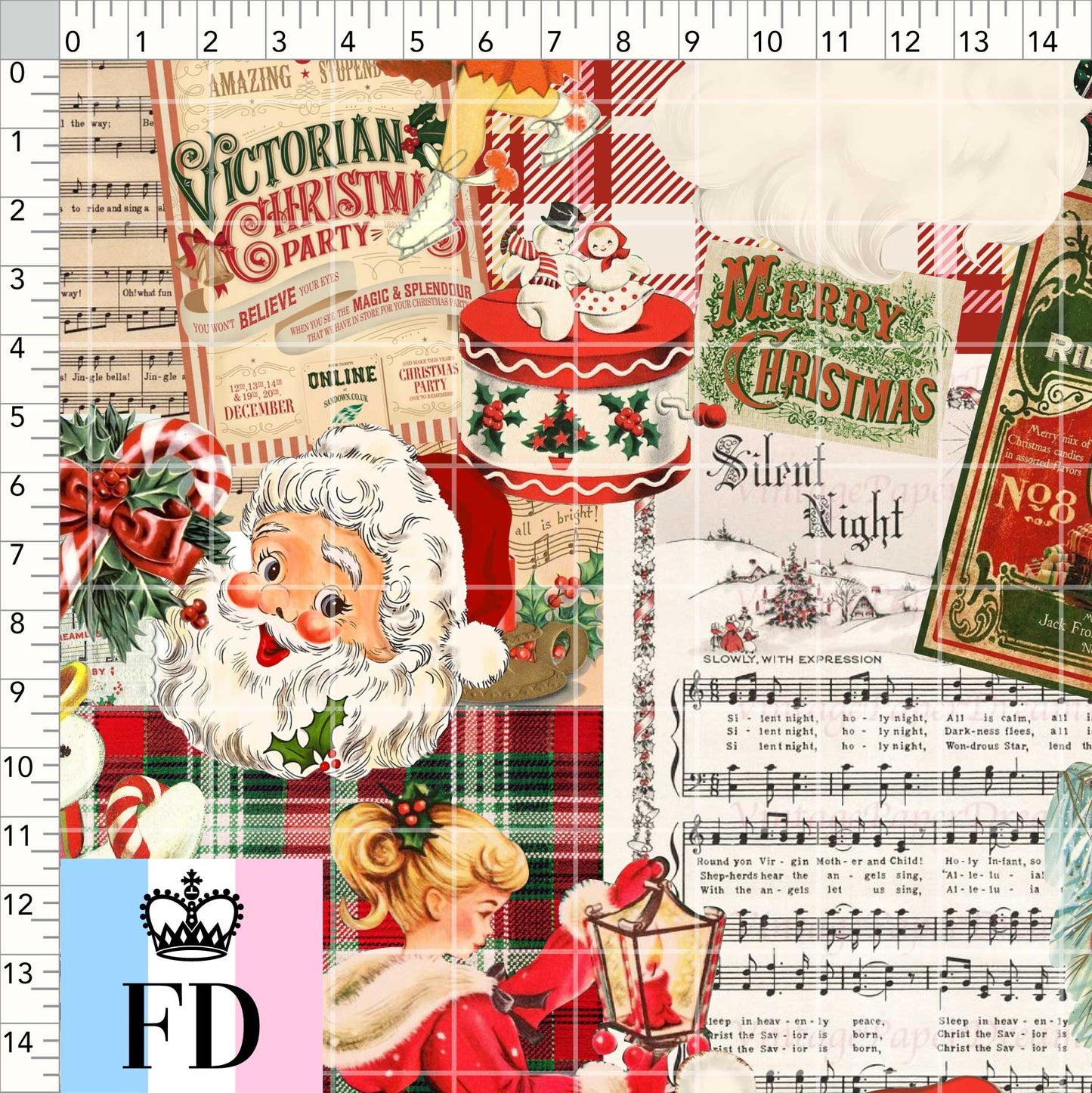 Retro Christmas Collage 2